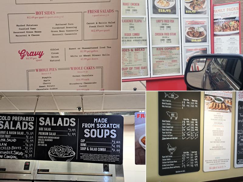 Luby's Menu