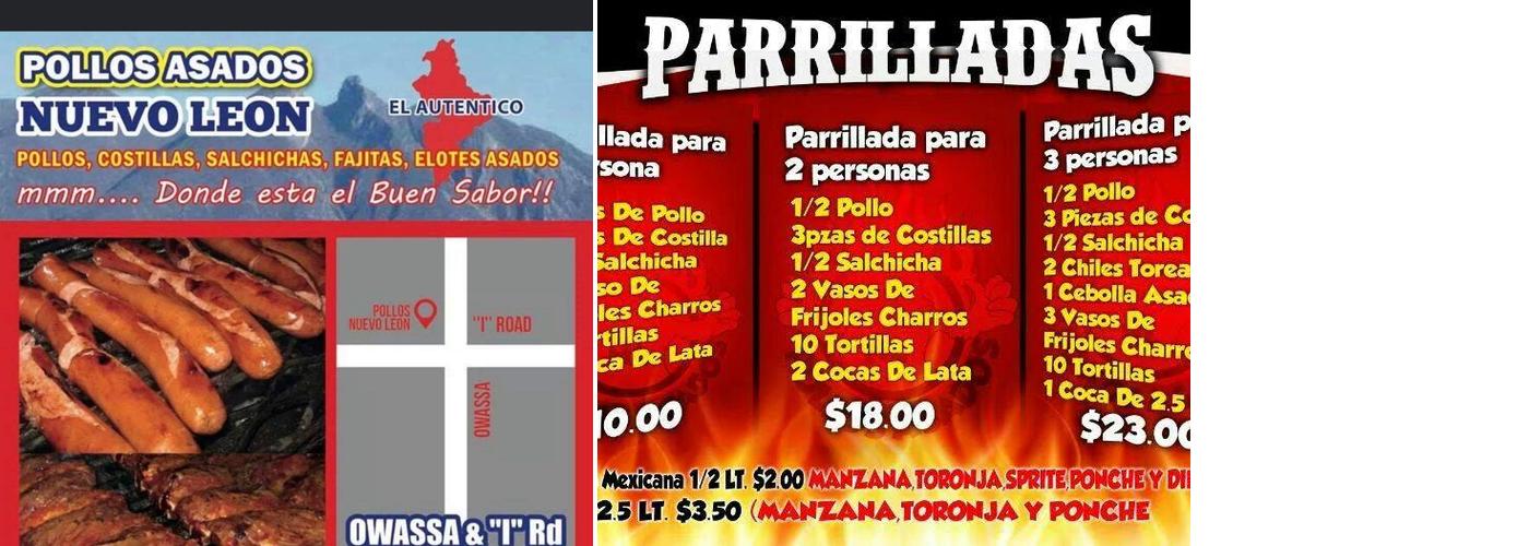 Pollos Asados Nuevo Leon L.L.C. Menu