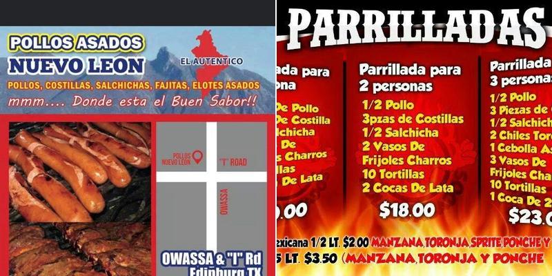 Pollos Asados Nuevo Leon L.L.C. Menu
