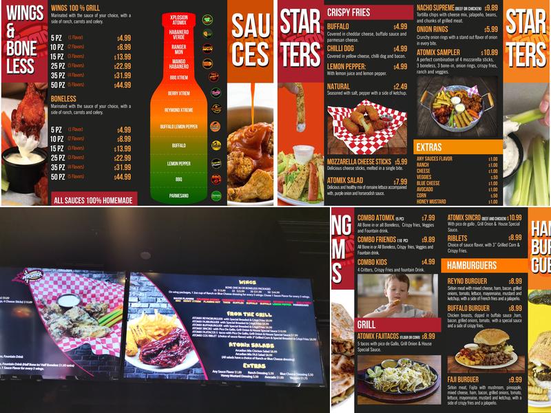 Atomix Menu