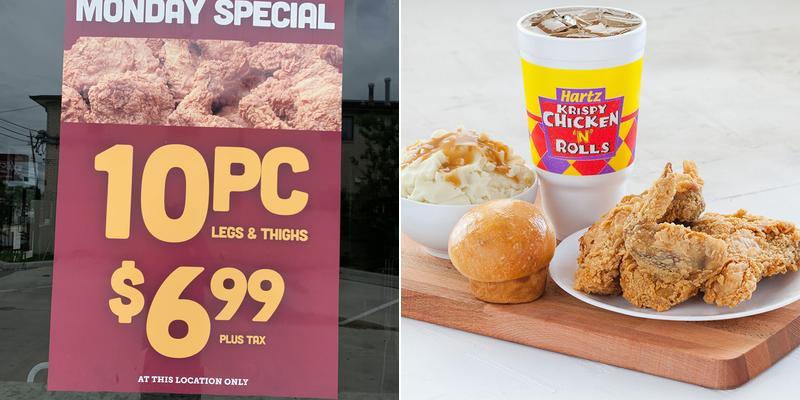 Hartz Chicken Buffet Menu