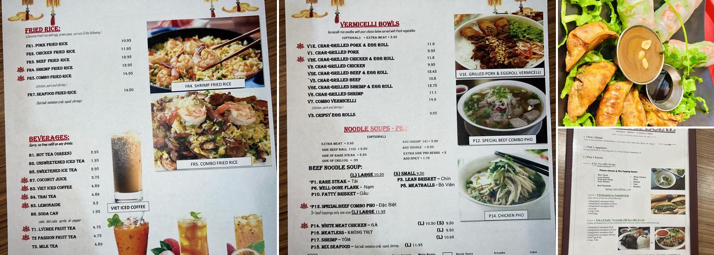 Pho Van Menu