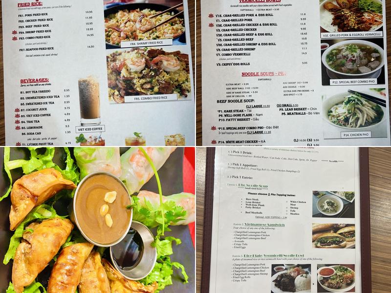Pho Van Menu