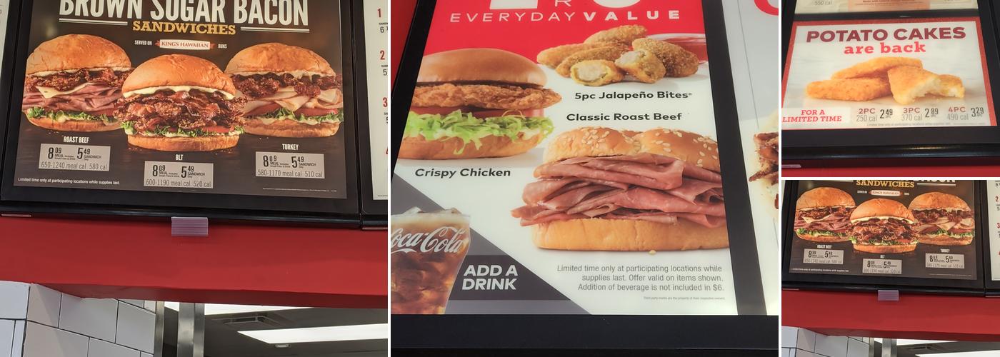Arby's Menu