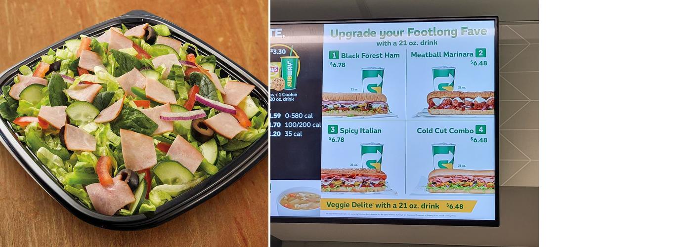 Subway Menu