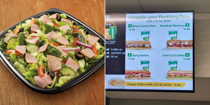 Subway Menu