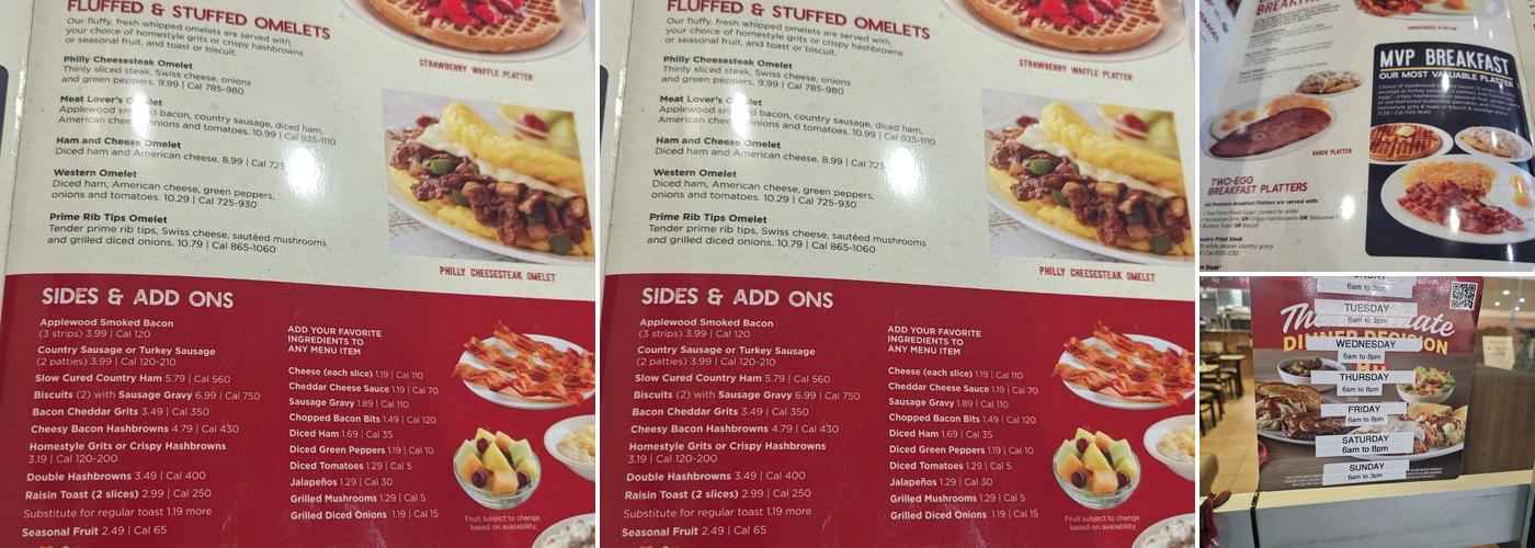 Huddle House Menu