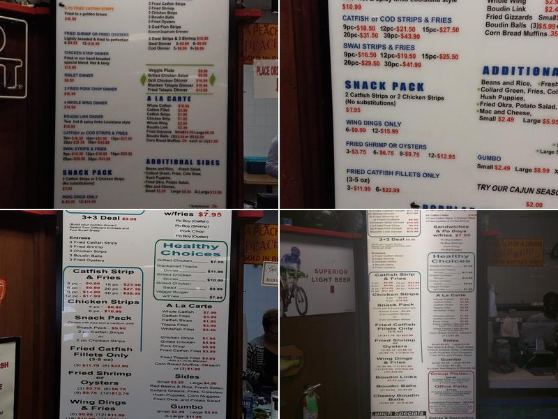 Mr. Catfish Menu