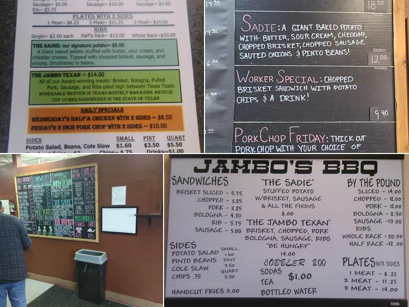 Jambo's Original BBQ Shack Menu