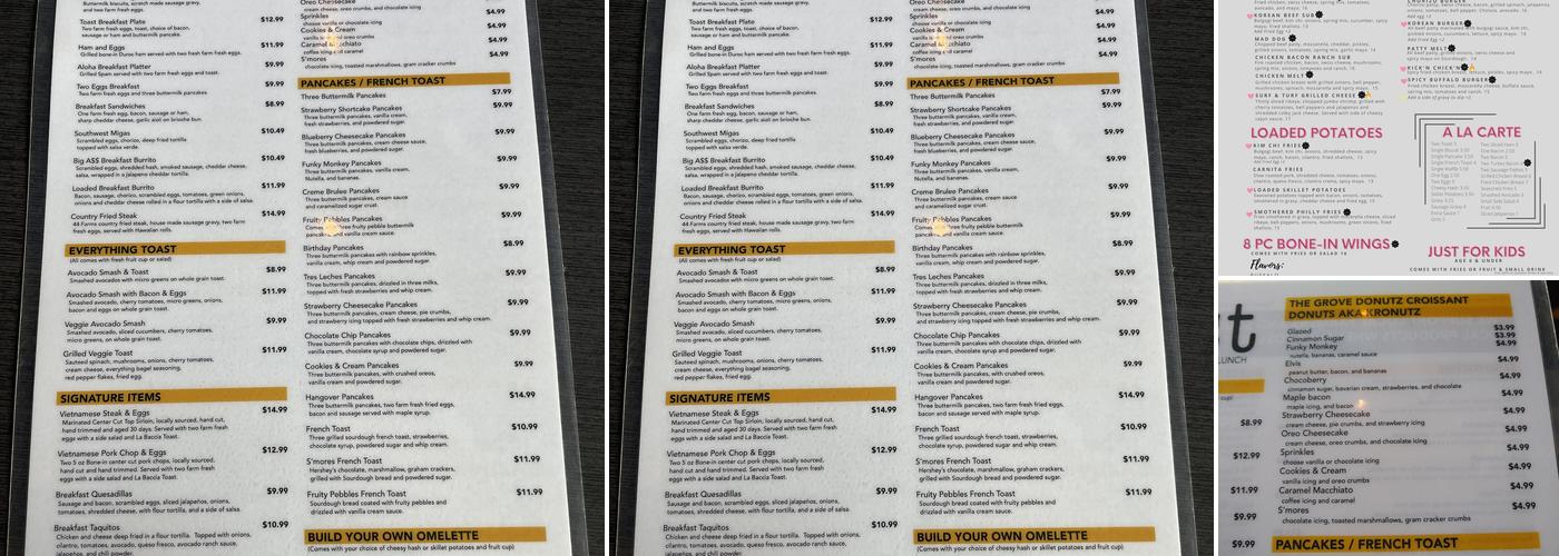 Toast Menu