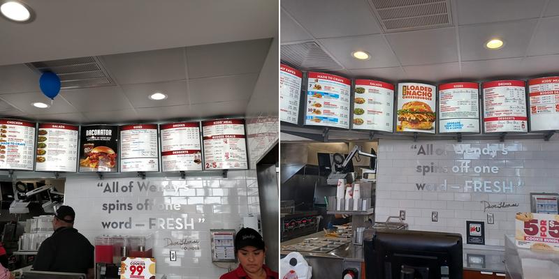 Wendy's Menu