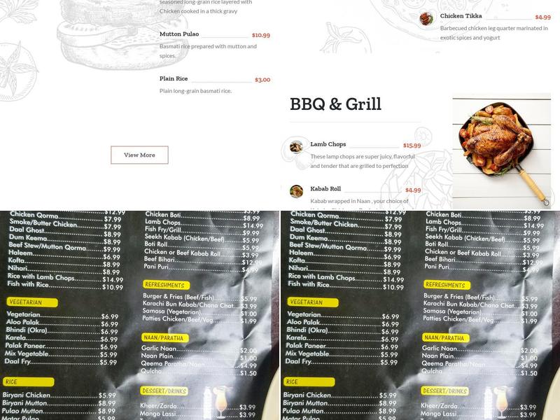 Desi Kitchen BBQ & Grill Menu