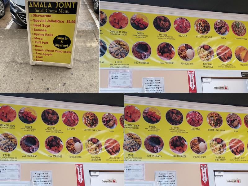 Amala Joint Menu