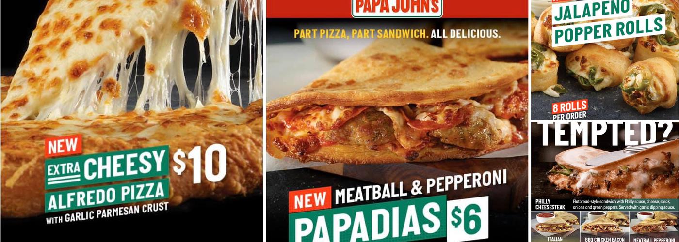 Papa Johns Pizza Menu