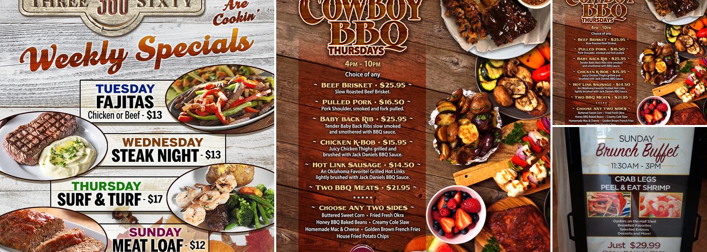 360 Restaurant Menu