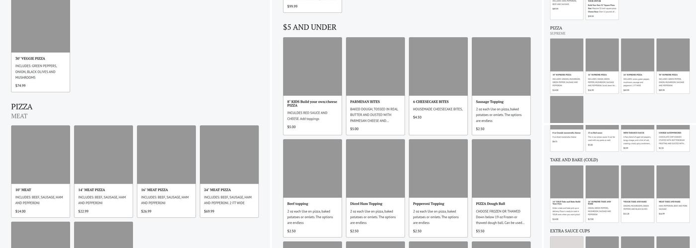 Cindy's Pizza *** DELIVERY ONLY*** Menu