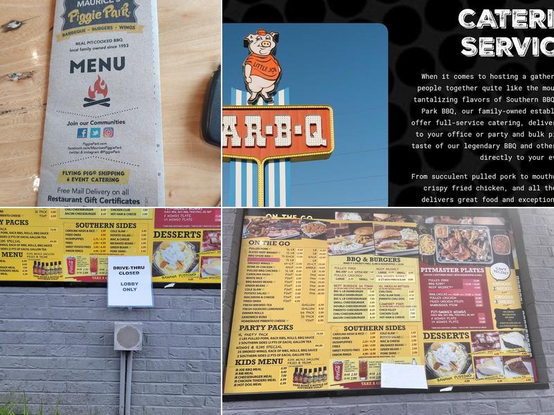 Maurice's BBQ Piggie Park Menu