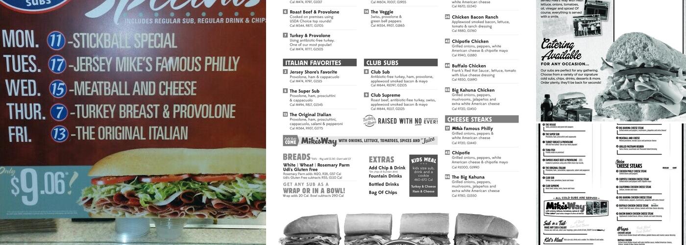 Jersey Mike's Subs Menu