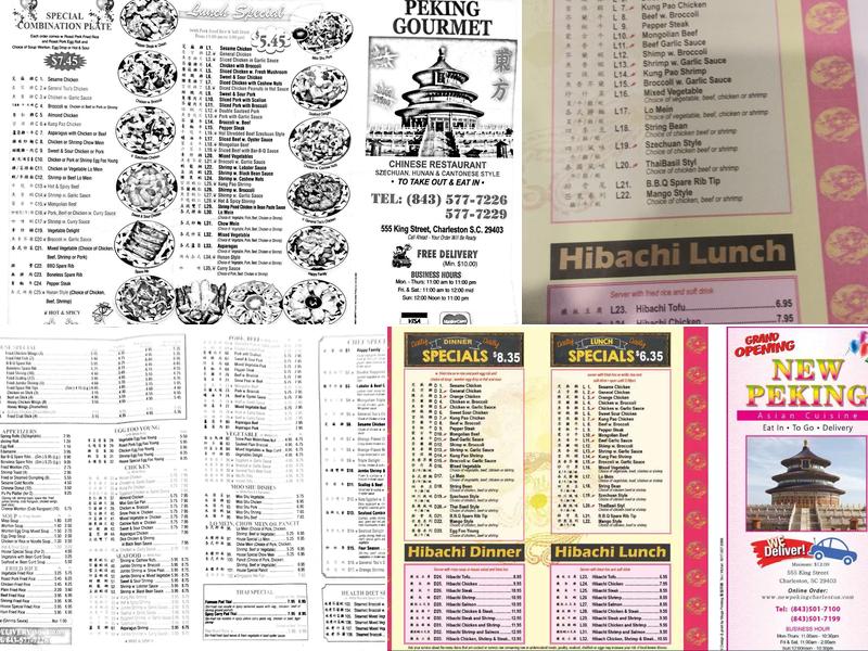 New Peking Chinese Restaurant Menu