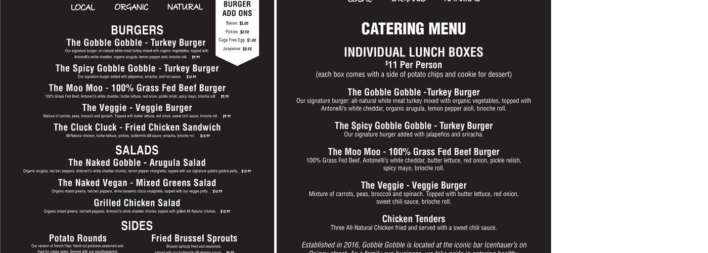 Palmetto Brewing Co. Menu