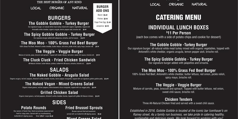 Palmetto Brewing Co. Menu