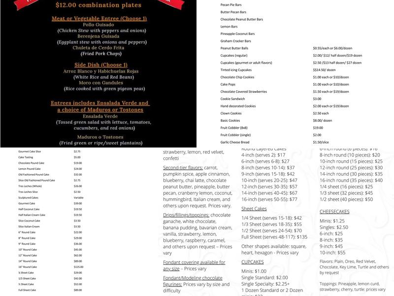 The Whisk It Shoppe Menu