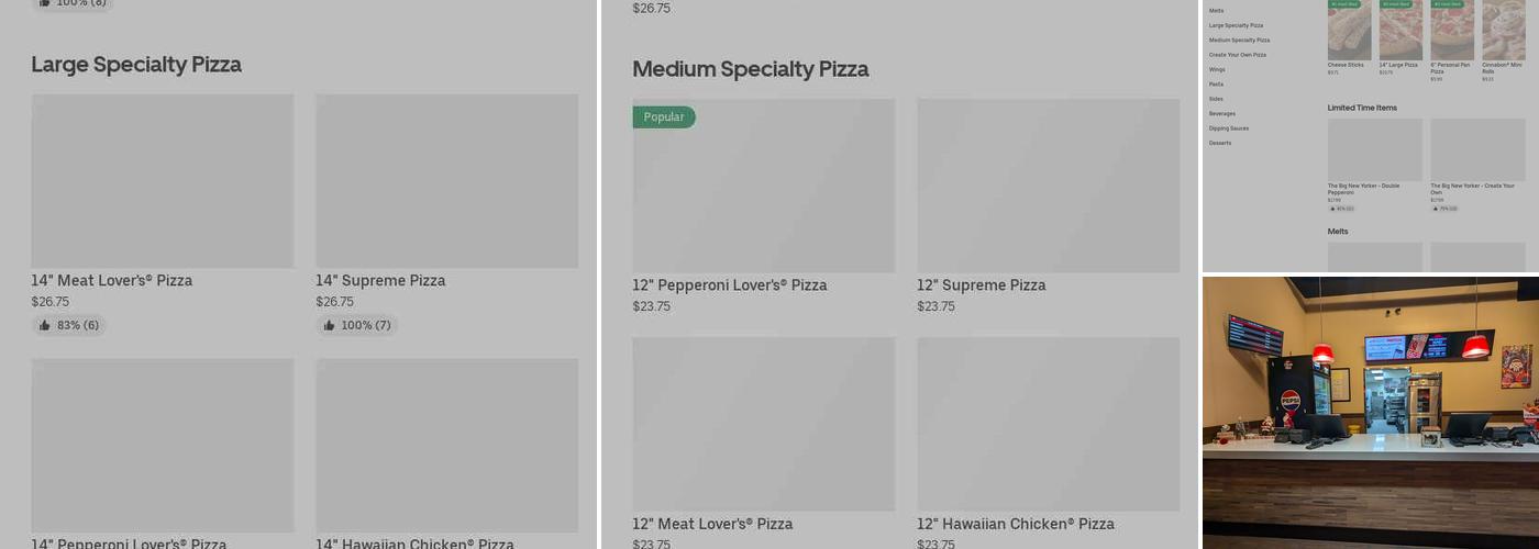 Pizza Hut Menu