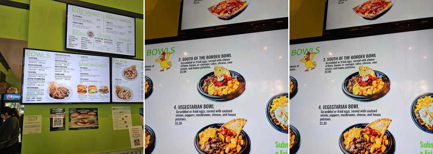 Tropical Grille Menu