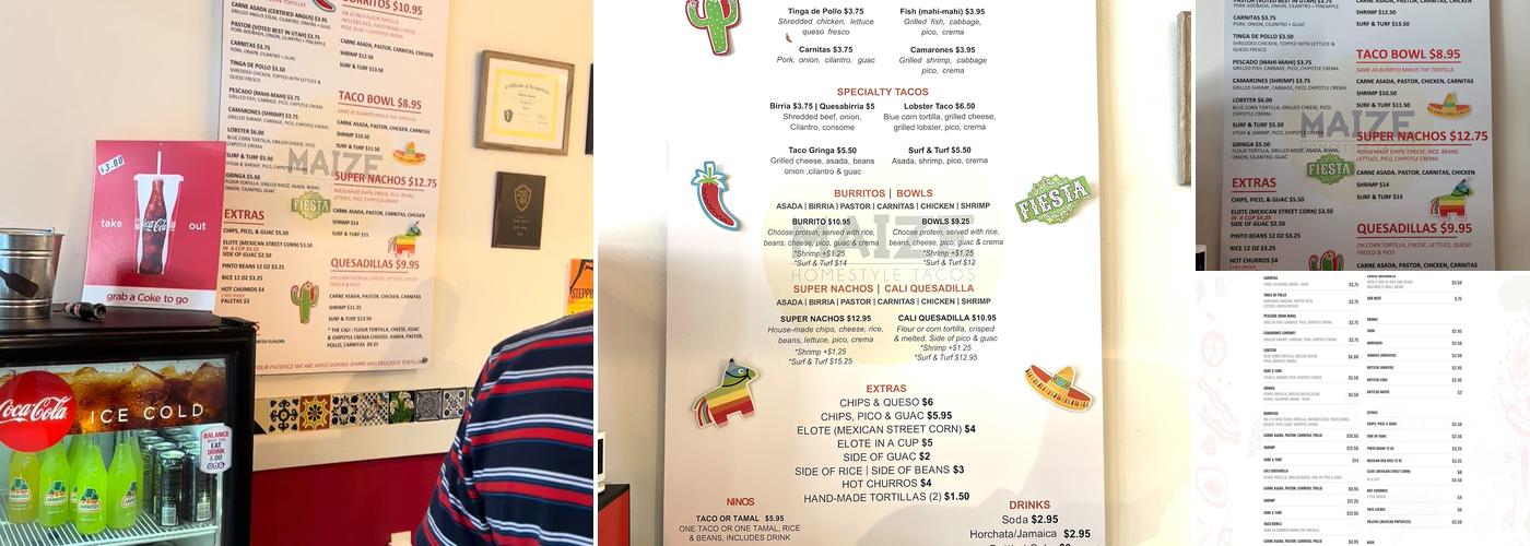 Maize Menu