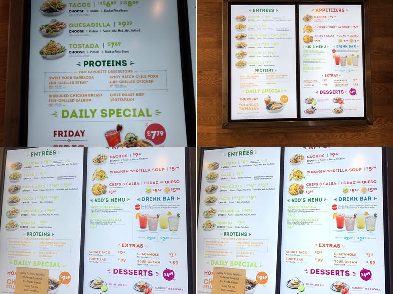 Cafe Rio Fresh Modern Mexican Menu