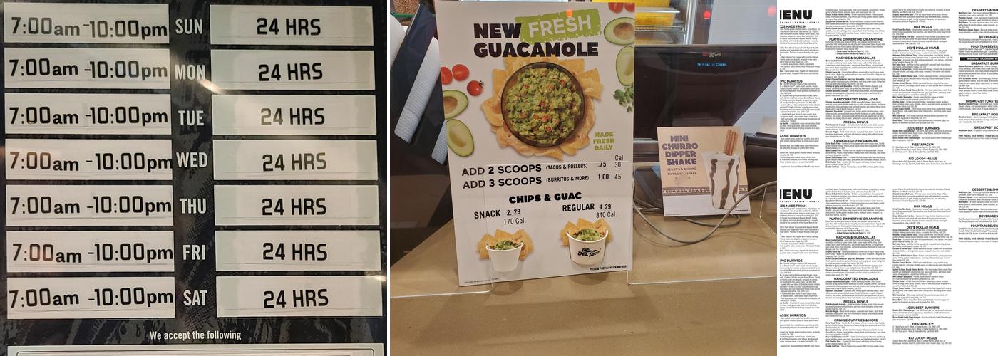 Del Taco Menu