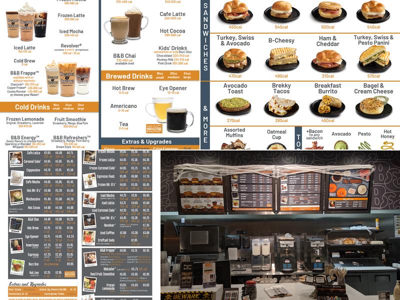 Beans & Brews Coffeehouse Menu