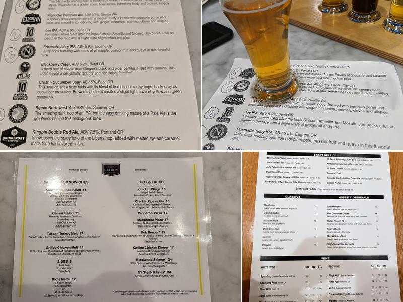 HopCity Tavern + Market Menu