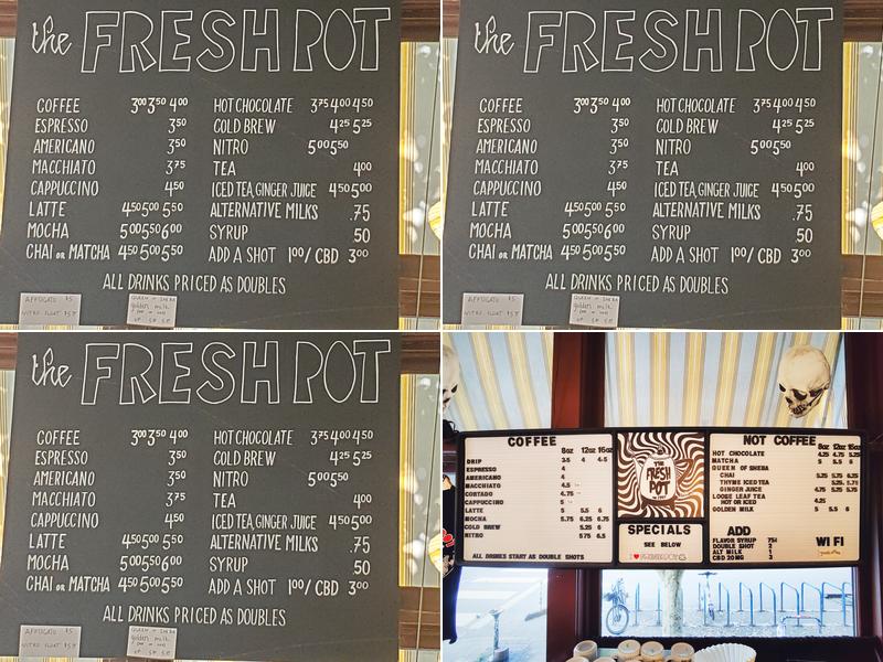The Fresh Pot Menu