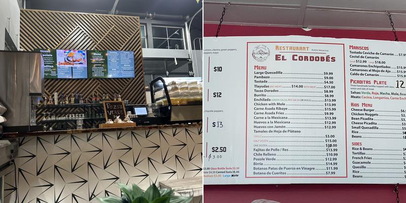 El Cordobés Menu