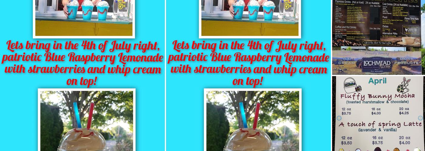 Prime Time Coffee Menu