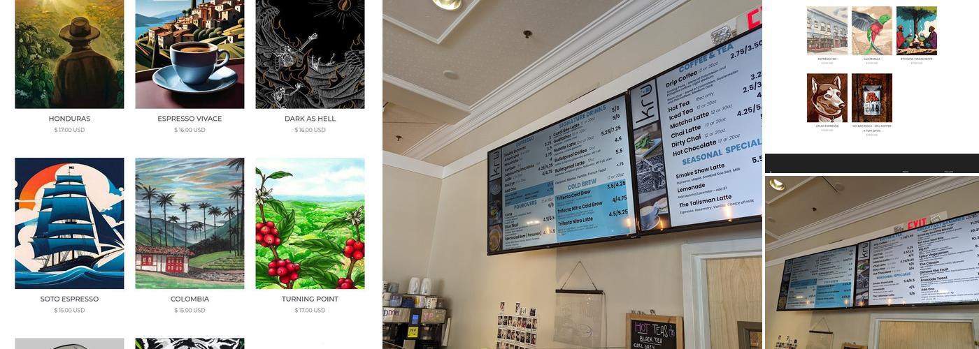 Kru coffee collective Menu