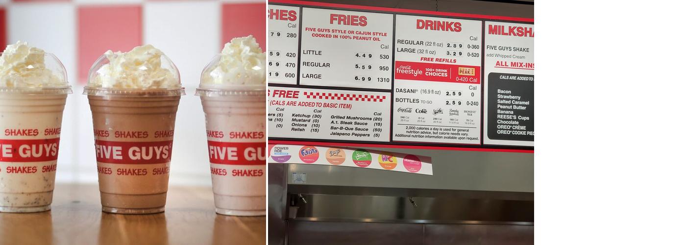 Five Guys Menu