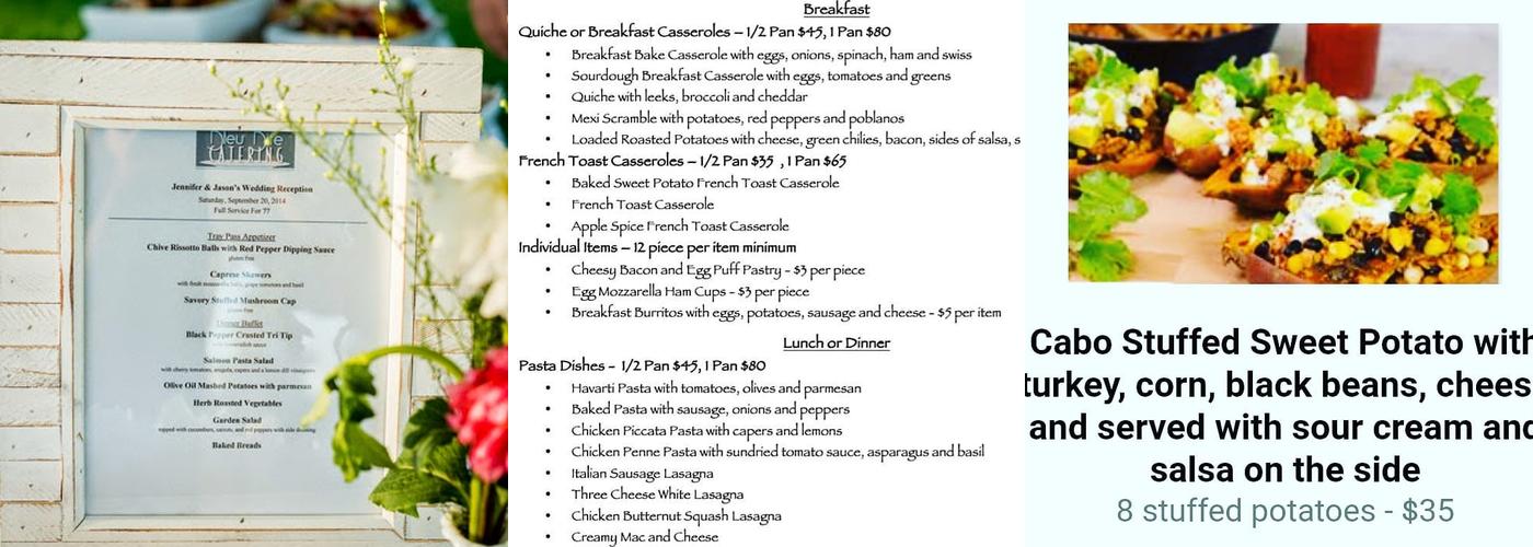 Bleu Bite Catering Menu