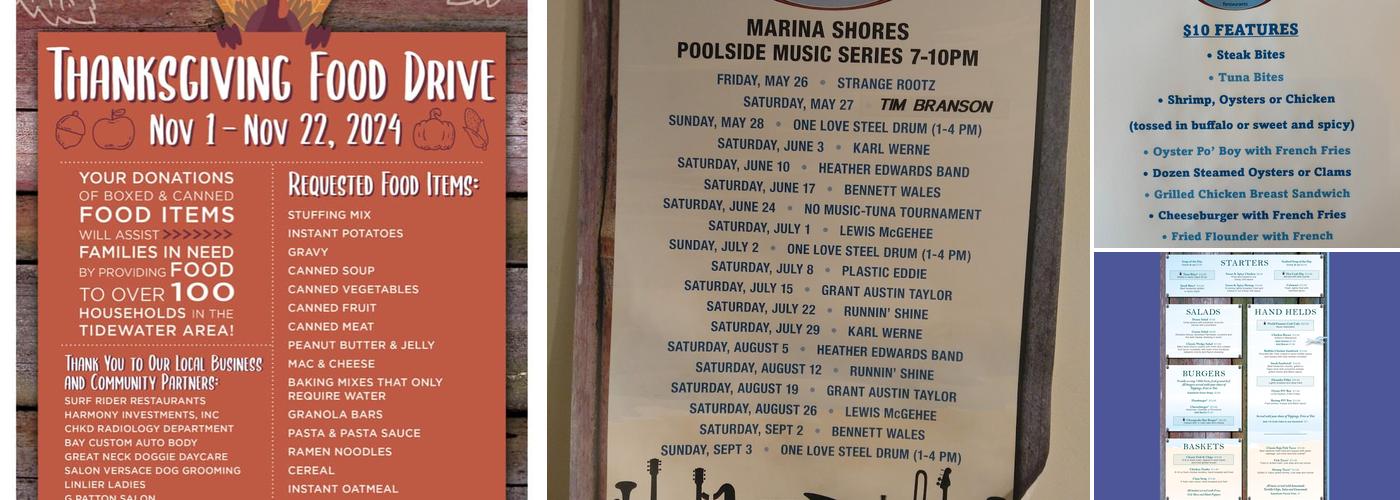 Surf Rider Grill Menu