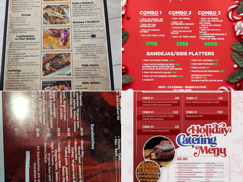 La Yaroa Tropical Restaurant Menu