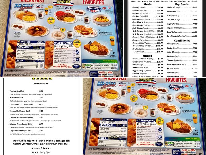 Waffle House Menu