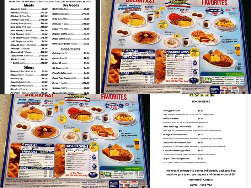 Waffle House Menu