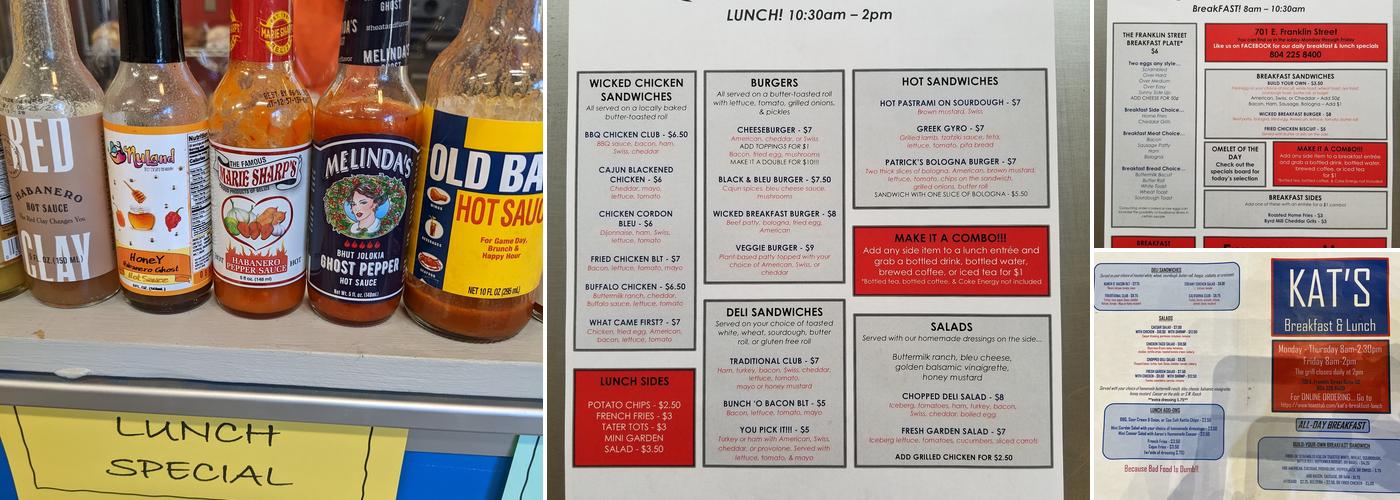 KAT'S Breakfast & Lunch Menu