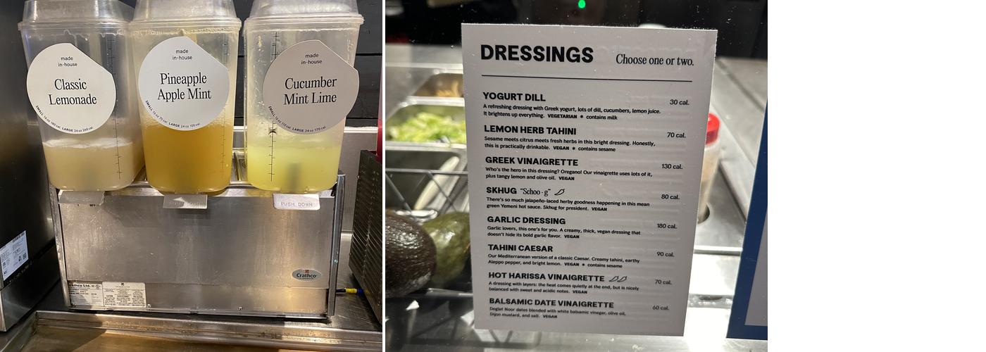 CAVA Menu
