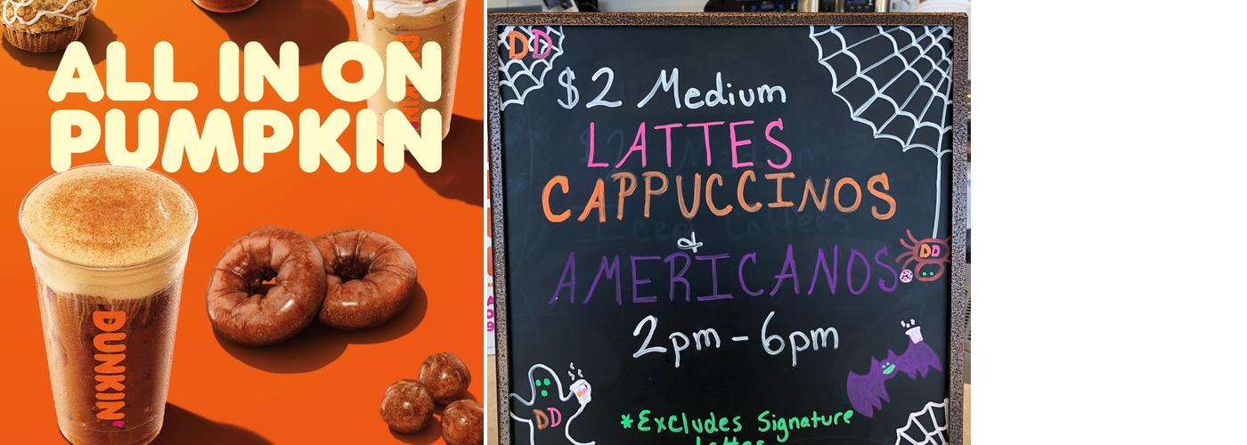 Dunkin' Menu