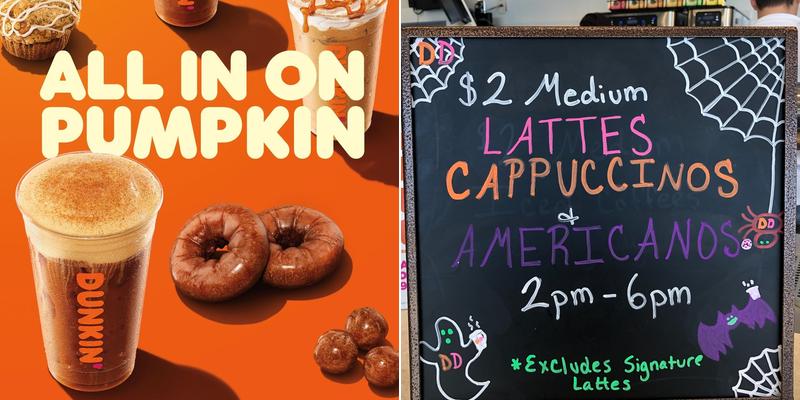 Dunkin' Menu