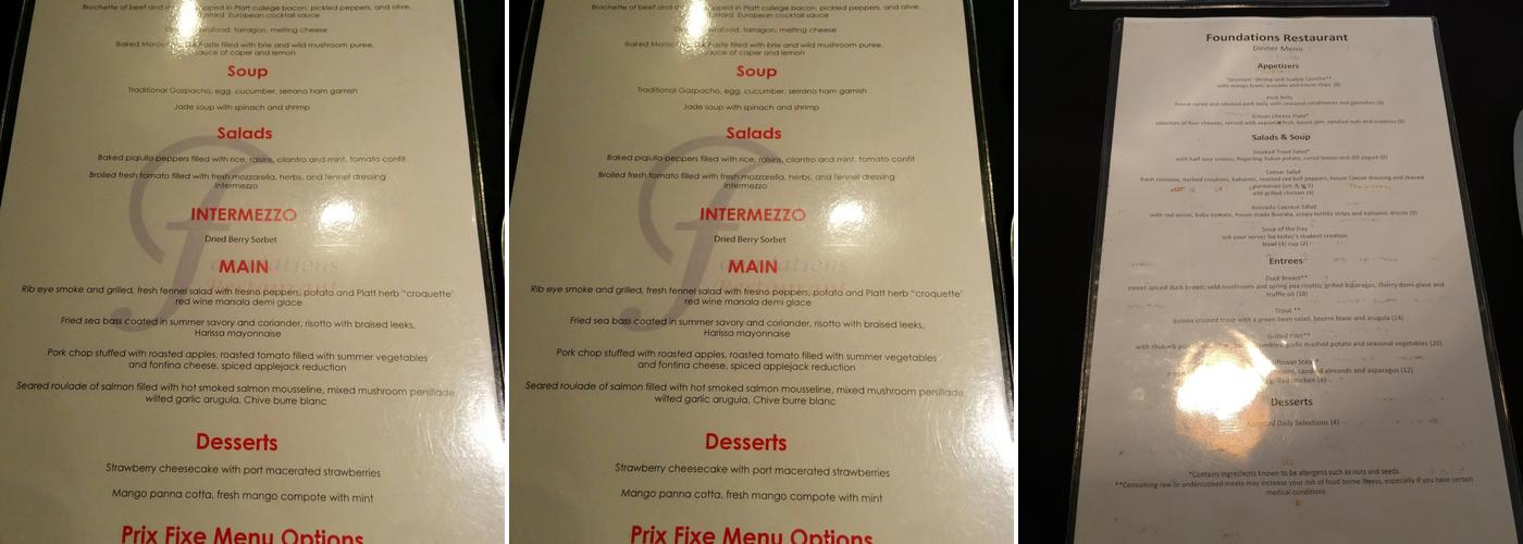 Foundations Menu