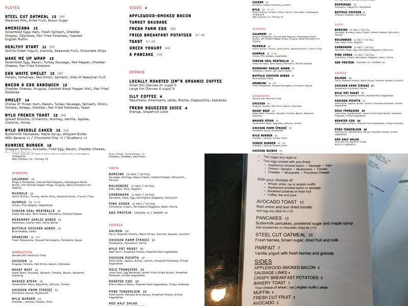 The Loft Restaurant and Lounge Menu