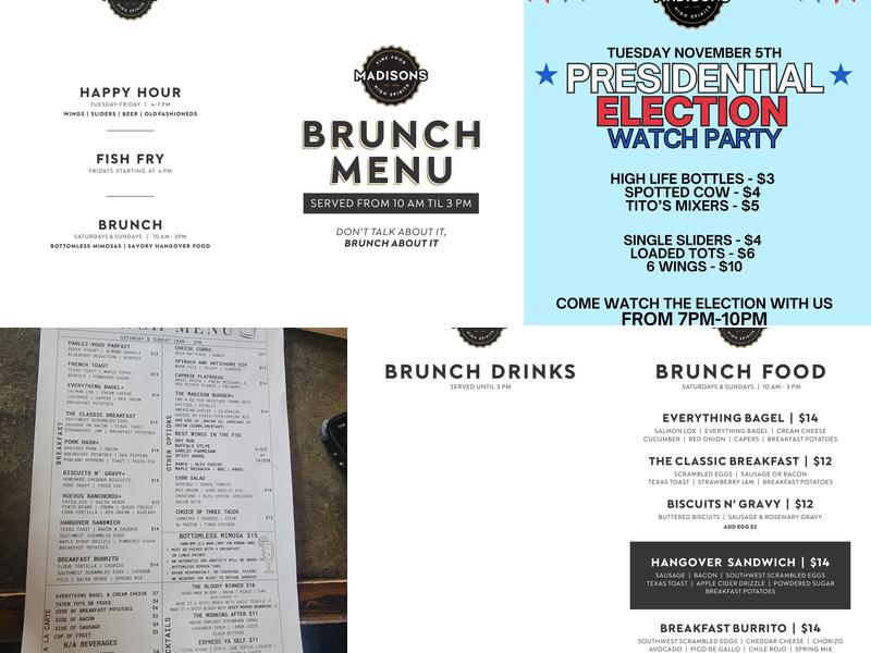 Madison's Menu